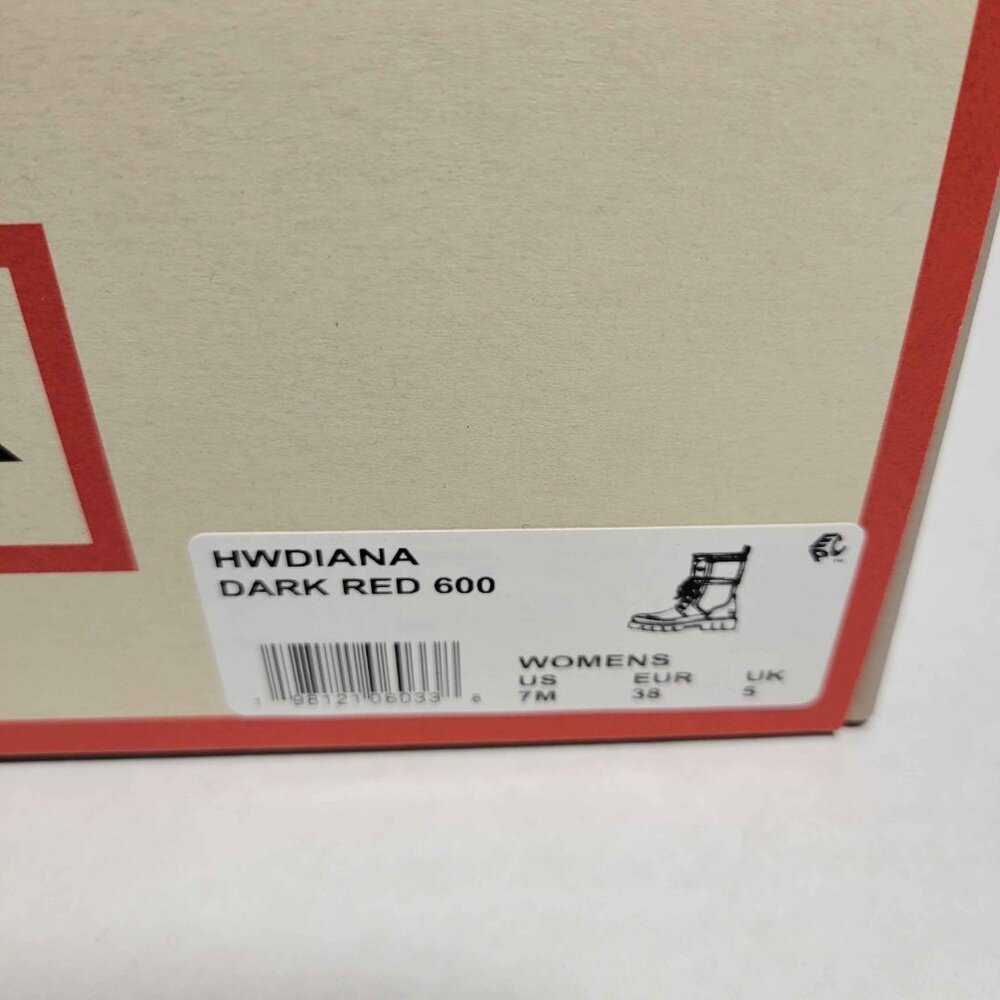 Hunter Women's Diana Waterproof Lace-Up Rain Boots in Dark Red - Picture 2 of 10